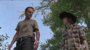 Remember- Carl and Rick bond over killing- The Walking Dead, AMC
