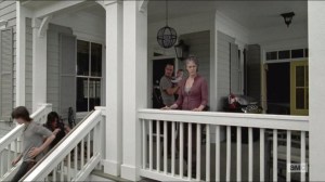 Remember- Carl, Daryl, Rick, and Carol at one of the homes