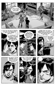 The Walking Dead #138- Carl and Maggie argue about Lydia