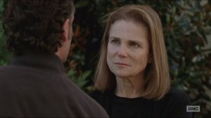 Try- Deanna with Rick at the graves