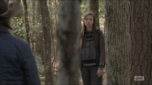 Try- Enid knows Carl is following her