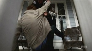 Try- Exterior shot after, the fight