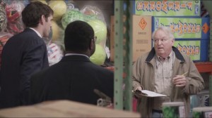 Data- Jonah and Richard speak with a salesman, played by Dakin Matthews