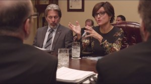 East Wing- Selina negotiates peace while Ben receives notes about the painting crisis