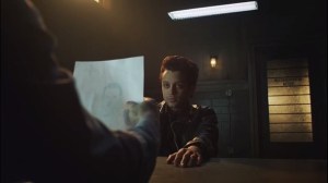 The Anvil or the Hammer- Bullock and Gordon question Jake, played by Zachary Infante, about The Ogre