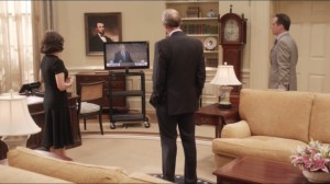 Mommy Meyer- Team watches Selina's debate performance