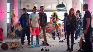 Pilot- Gretchen apologizes on behalf of Sam Dresden, played by Brandon Smith, Shit Stain, played by Darrell Brit Gibson, and Honey Nutz, played by Allen Maldonado