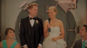 Pilot- Happy Marriage of Vernon, played by Todd Robert Anderson, and Becca, played by Janet Varney