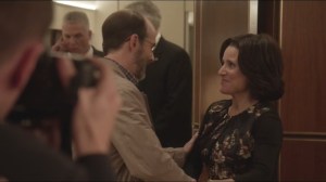 Tehran- Selina has a photo-op moment with Leon