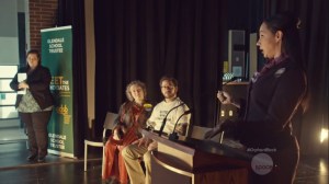 Community of Dreadful Fear and Hate- Marci addresses the crowd