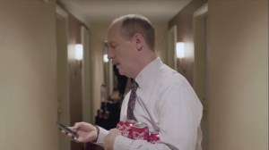 Election Night- Mike about to learn that Pennsylvania could go for Selina