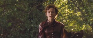 Far from the Madding Crowd- Bathsheba Everdeen, played by Carey Mulligan, rides her horse