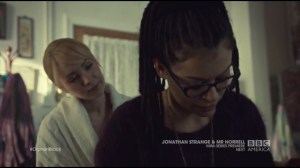 Insolvent Phantom of Tomorrow- Cosima with Shay after going through Delphine's file