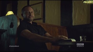 Insolvent Phantom of Tomorrow- S, Sarah, and Felix meet Terry, played by Daniel Fathers