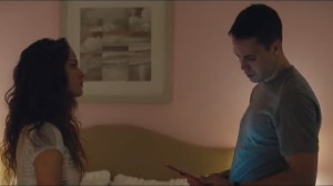 Night Finds You- Paul and Emily, played by Adria Arjona, argue