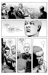 The Walking Dead #143- Alpha tells Rick that he's in no position to threaten