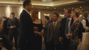 The Western Book of the Dead- Frank greets Bart Sallis, played by Chet Grissom, and Mayor Austin Chessani, played by Ritchie Coster