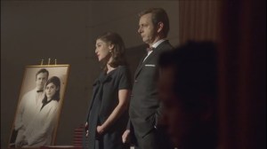 Three's a Crowd- Bill and Virginia address their book during a reception