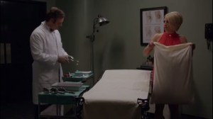 Monkey Business- Betty helps Bill prep an operatng room and asks him about sperm donations for single women