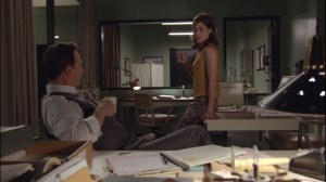 Two Scents- Virginia finds Dan still working at the office