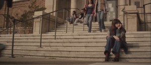 Diary of a Teenage Girl- Minnie thinks on the school steps