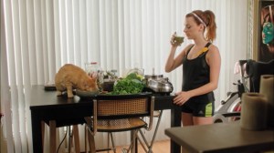 Fists and Feet and Stuff- Gretchen makes a vegetable smoothie