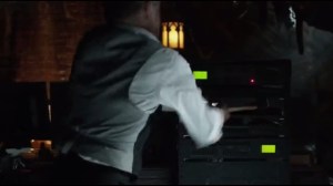 Knock, Knock- Alfred takes a hammer to Thomas Wayne's computer