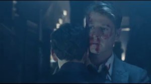 Knock, Knock- Jim and Bruce hug