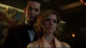 Last Laugh- Theo and Barbara watch news report on gala attack