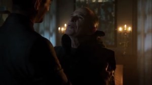 Scarification- Theo reunites with Father Creel, played by Ron Rifkin