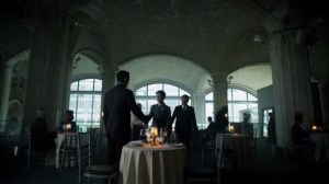 Strike Force- Bruce and Theo meet to dine