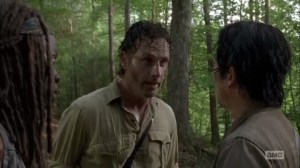Thank You- Rick speaks privately with Glenn and Michonne