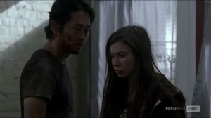 Heads Up- Glenn reminds Enid that she pointed a gun at him, so he's not an asshole