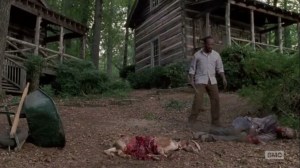Here's Not Here- Morgan takes down walker that ate Tabitha
