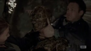 Now- Aaron saves Maggie