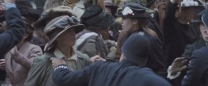 Suffragette- Officer about to strike suffragist
