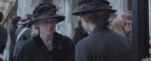 Suffragette- Violet shows up to Parliament with fresh bruises