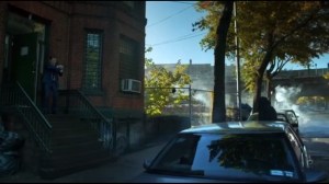 The Son of Gotham- Jim confronts hooded figure escaping from massage parlor