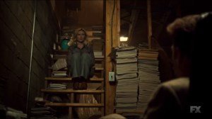 Loplop- Peggy talks with Albert, played by Mackenzie Gray