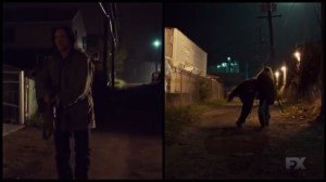 Palindrome- Hanzee fires and manges to hit Ed