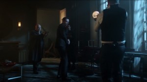 Worse Than a Crime- Jim and Barnes have a standoff with Galavan in between