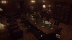 Better Angels- Peggy enters the Council of Nine's secret meeting room and finds suspicious newspapers