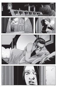 The Walking Dead #150- Andrea spots Carl and Lydia kissing