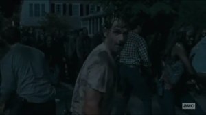 No Way Out- Rick leads the charge in taking down the walkers- AMC, The Walking Dead