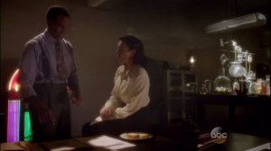 Smoke and Mirrors- Jason shows Peggy his plans for a neutron reactor