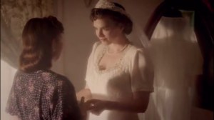 Smoke and Mirrors- Peggy in her wedding dress
