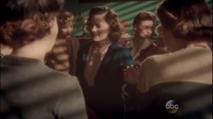 Smoke and Mirrors- Peggy shows off her engagement ring