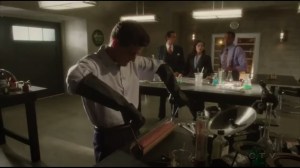 The Atomic Job- Going over the plans to infiltrate Roxxon