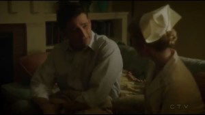 The Atomic Job- Violet finds Sousa asleep on the sofa