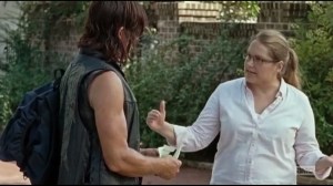 The Next World- Denise describes to Daryl what she needs on the run